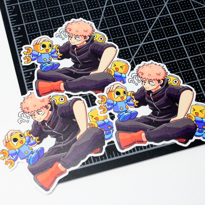 Yuji and Servbot - Sticker
